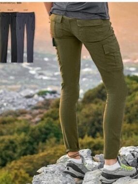 PrAna Women’s Meme Pant, Olive Green Cargo, Size 2
